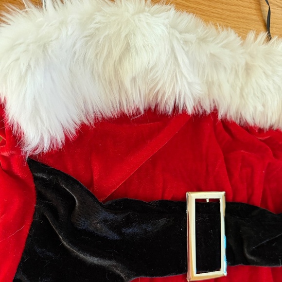 Sexy Mrs Claus Costume Mini Dress with Flashing LED Lights Size XL - Picture 4 of 10